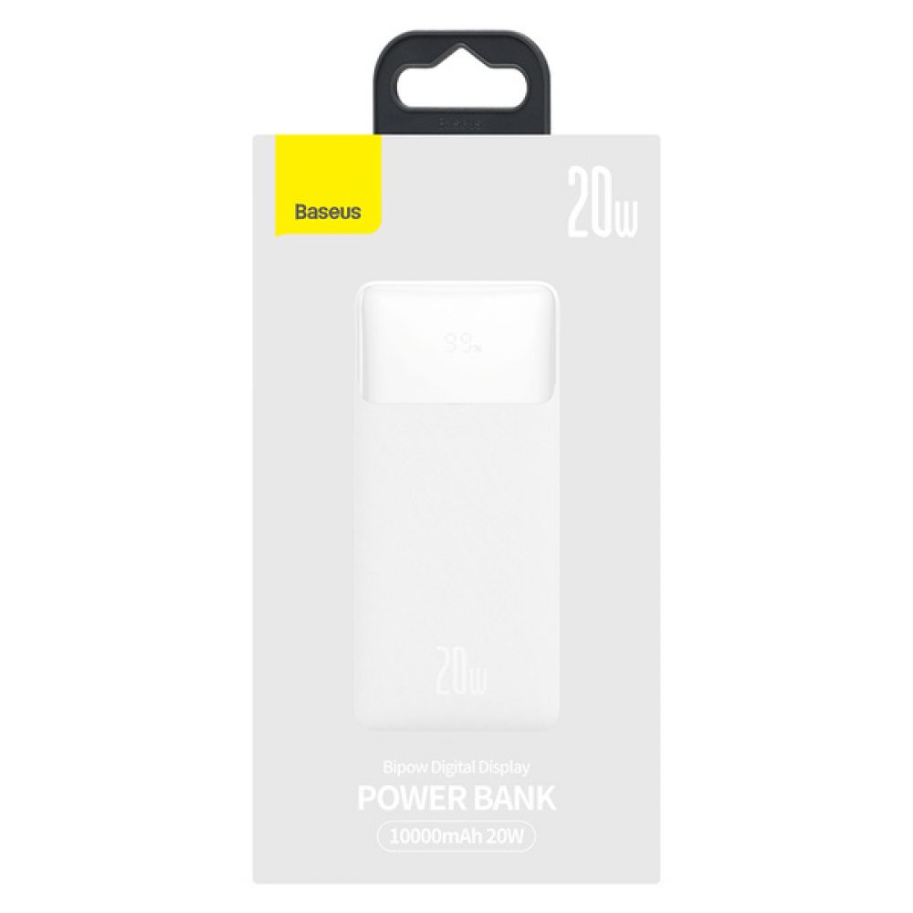 Купить POWER BANK BASEUS BIPOW 20W 10000 MAH CABLE USB TO MICRO 25CM (PPBD050502)