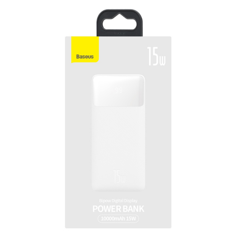 Купить POWER BANK BASEUS BIPOW 15W 10000 MAH CABLE USB TO MICRO 25CM (PPBD0500XX)_1
