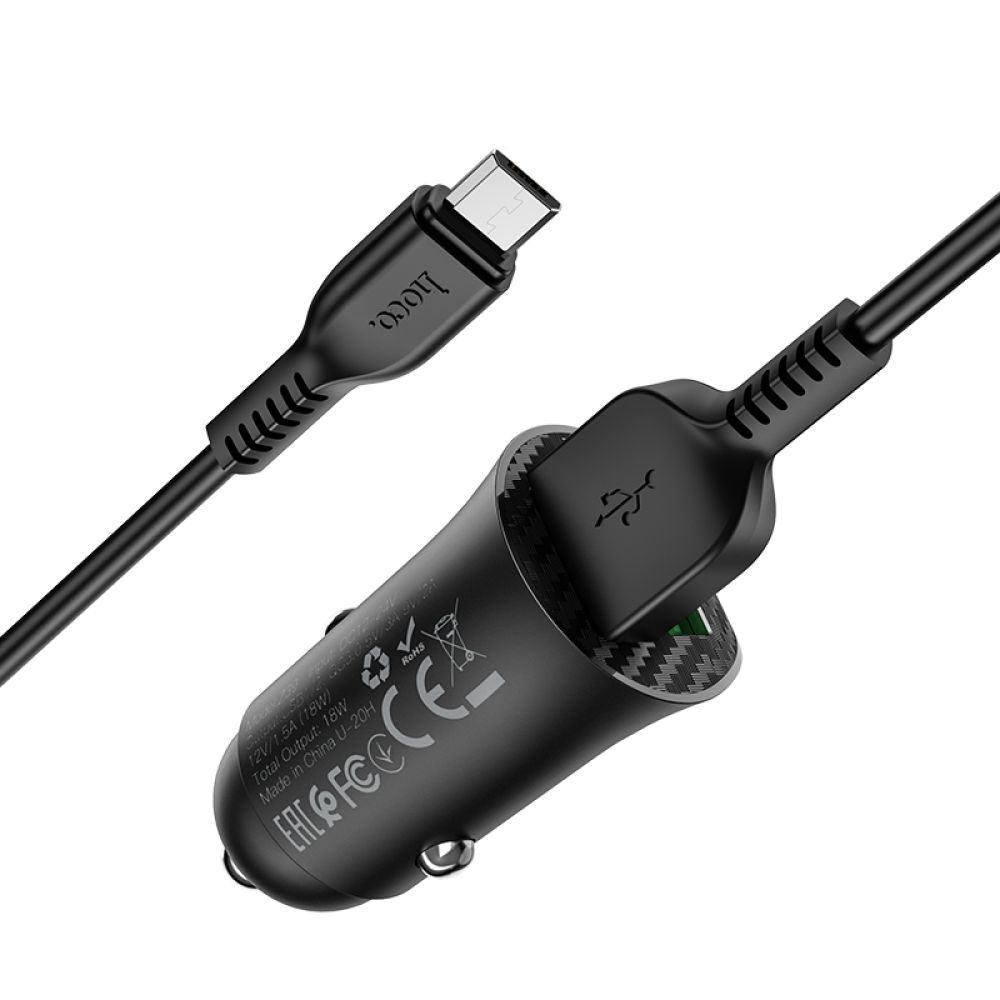 Купить АВТО ЗАРЯДНОЕ УСТРОЙСТВО HOCO Z39 QC3.0 MICRO 2USB_3