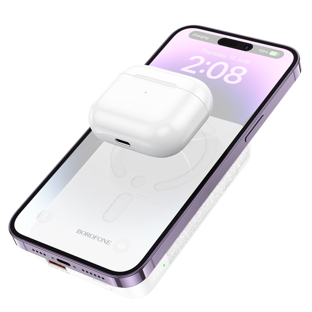 Купить POWER BANK BOROFONE BJ47 QUICK PD20W MAGNETIC WIRELESS FAST CHARGING 10000MAH_2