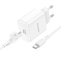 Купить СЕТЕВОЕ ЗАРЯДНОЕ УСТРОЙСТВО BOROFONE BA81A 1USB-C PD/QC 20W+TYPE-C TO TYPE-C_1