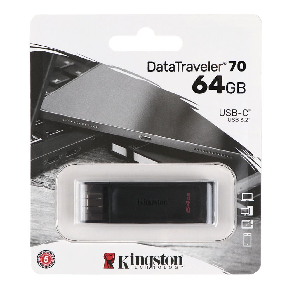 Купить USB FLASH DRIVE 3.2 KINGSTON DT 70 64GB TYPE-C