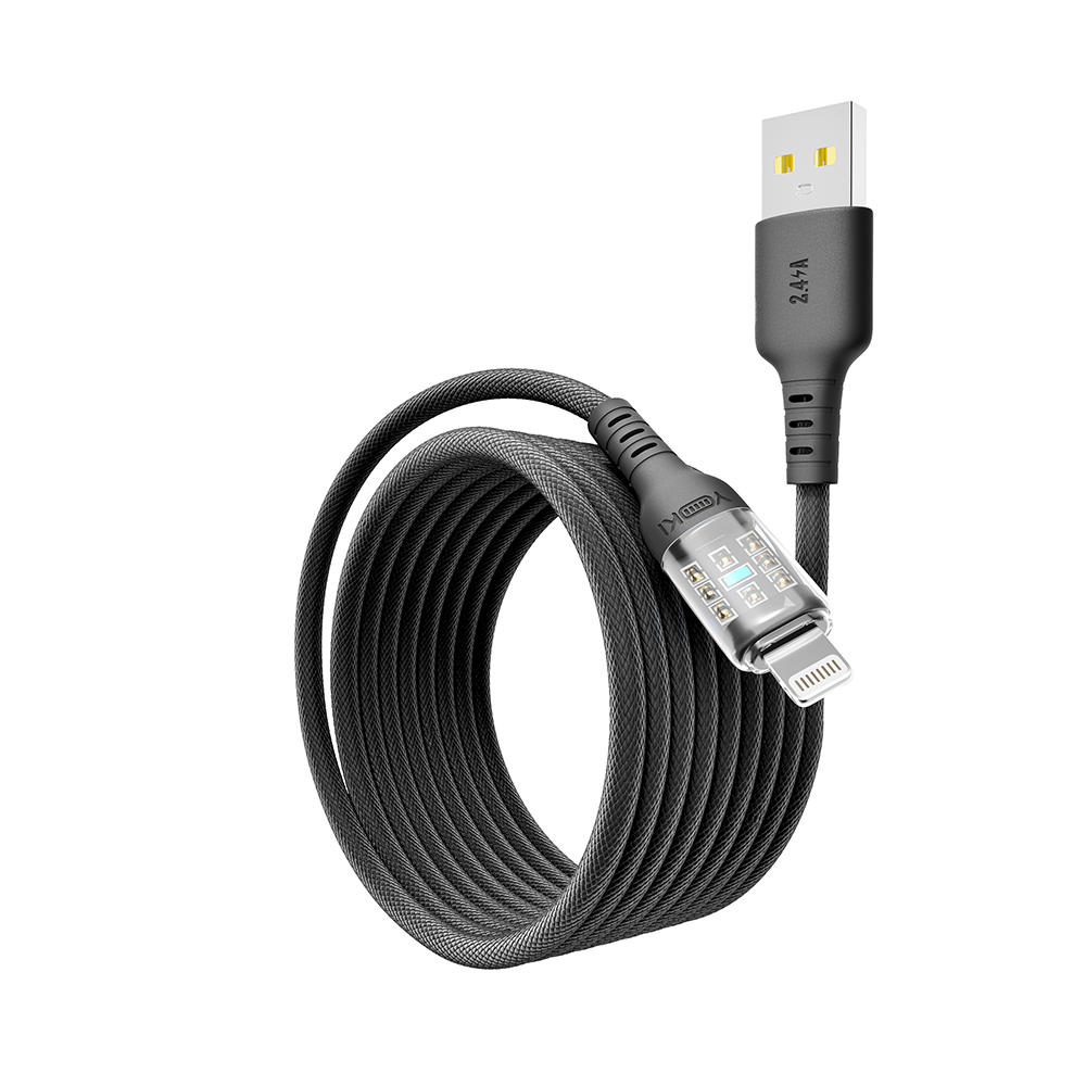 Купить USB YOKI CYBER YK-CY23 LIGHTNING 2.4A 2M_2