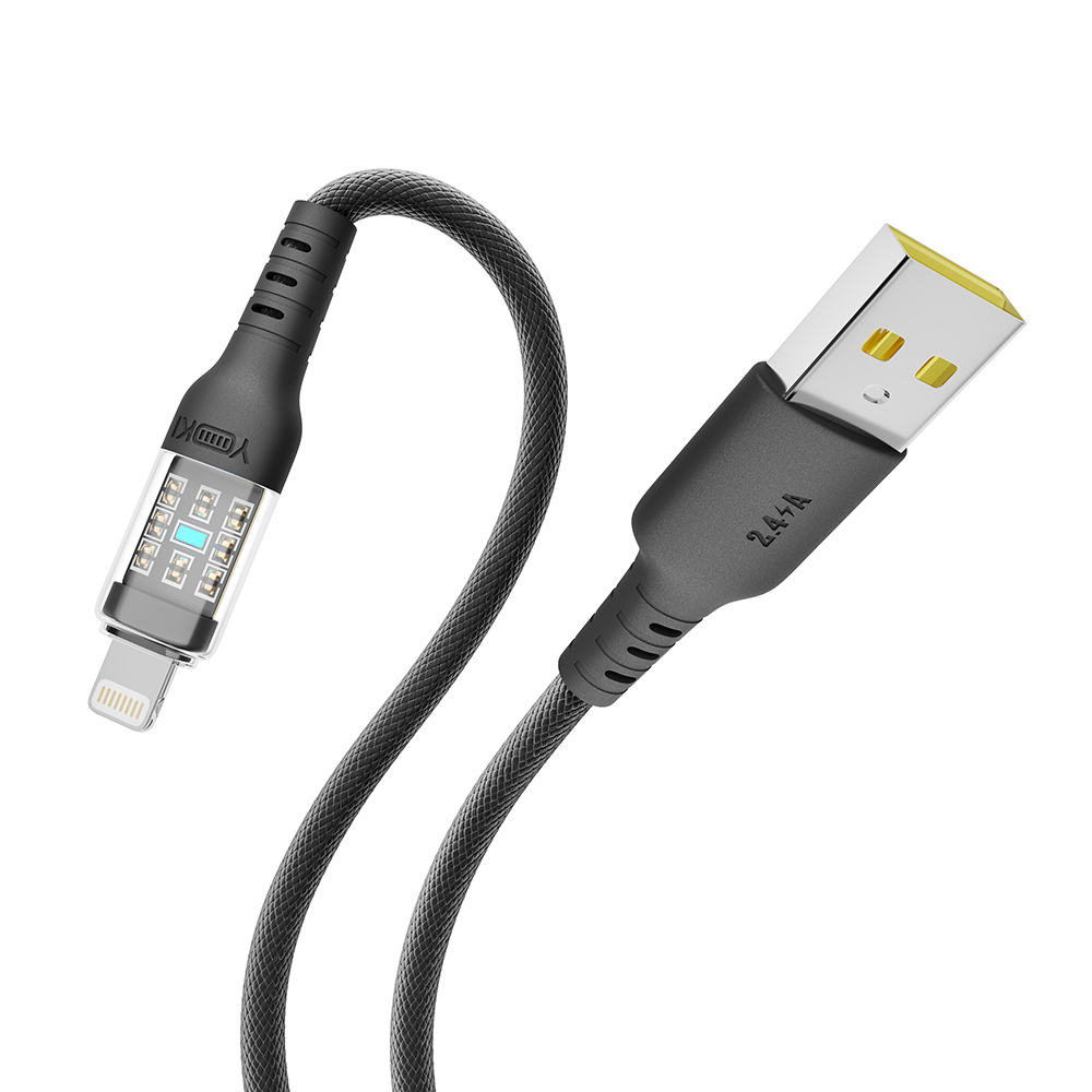 Купить USB YOKI CYBER YK-CY23 LIGHTNING 2.4A 2M_5