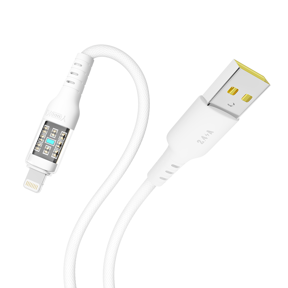 Купить USB YOKI CYBER YK-CY23 LIGHTNING 2.4A 1.2M_11