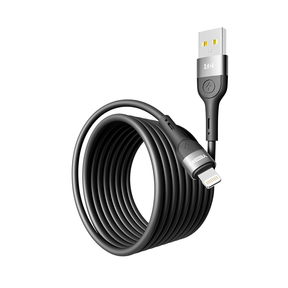 Купить USB YOKI EXTRA YK-EX11 LIGHTNING 2.4A 2M_4