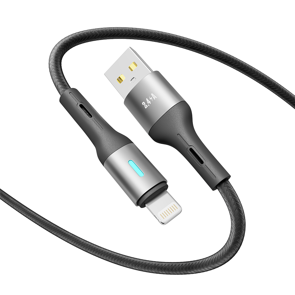 Купить USB YOKI LED YK-LE17 LIGHTNING 2.4A 2M_2