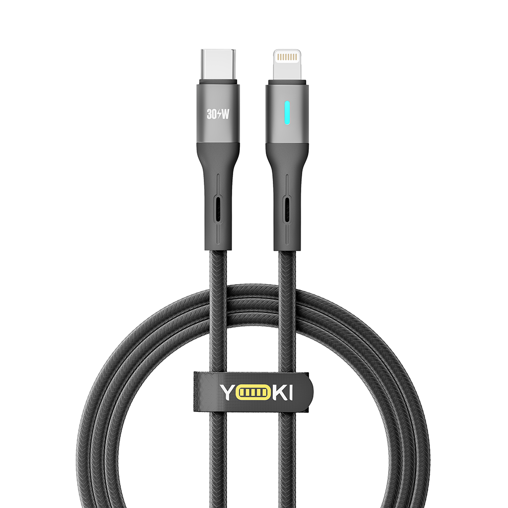 Купить USB YOKI LED YK-LE17 TYPE-C TO LIGHTNING 30W 1.2M_1