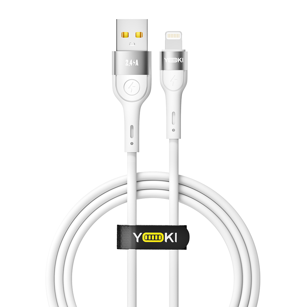 Купить USB YOKI EXTRA YK-EX11 LIGHTNING 2.4A 1.2M_2