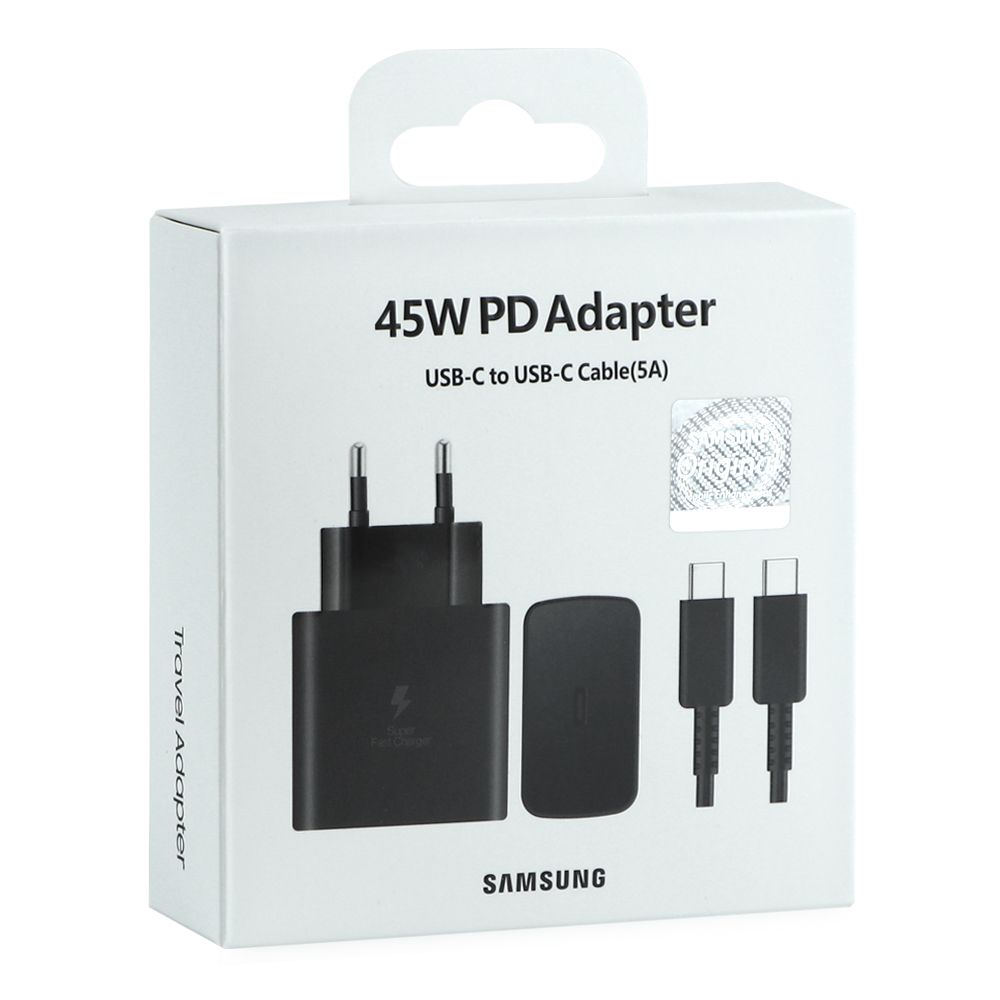 Мережевий Зарядний Пристрій Samsung 1USB-C PD/QC 45W+Type-C to Type-C 1:1 превью 3