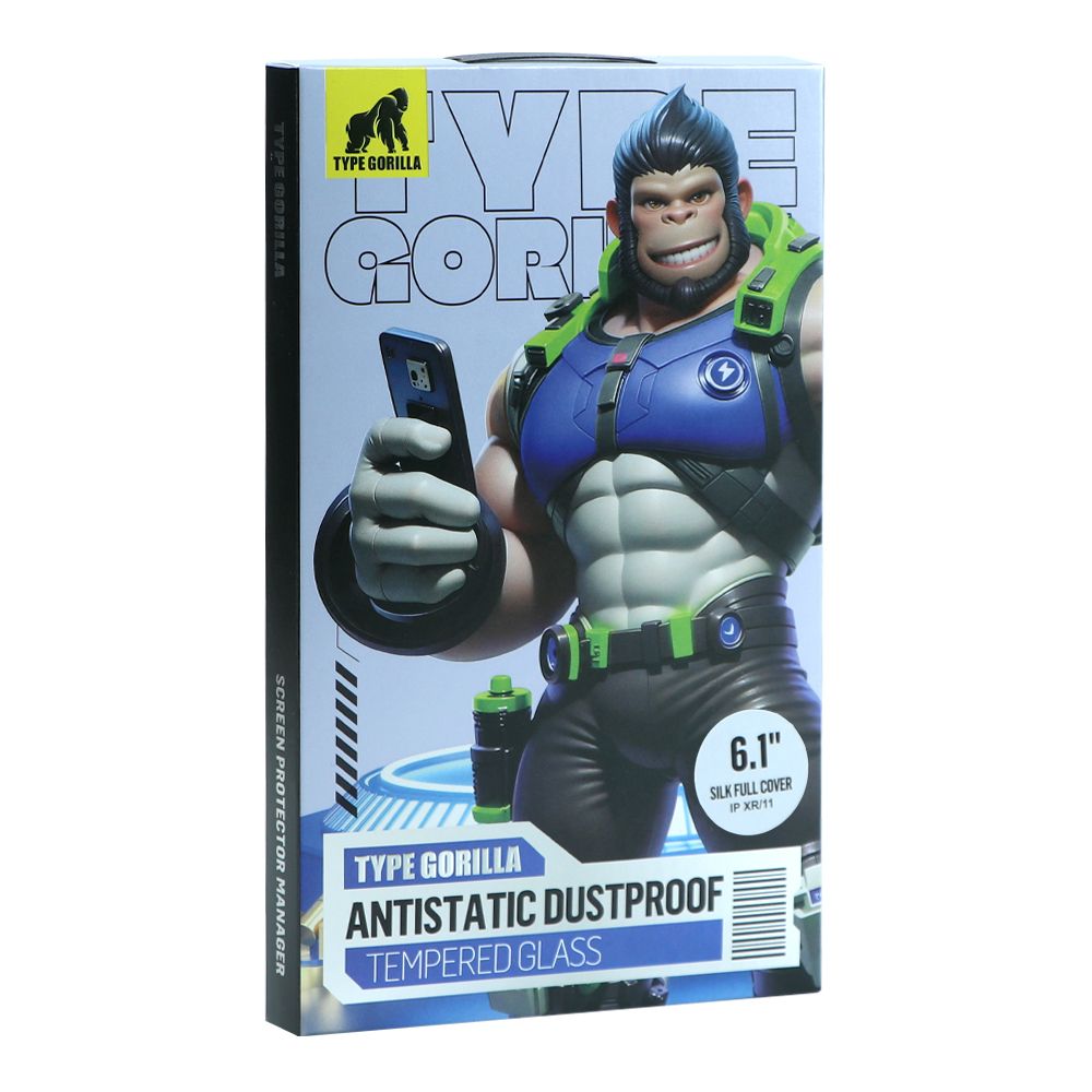 Купить ЗАЩИТНОЕ СТЕКЛО TYPE GORILLA 0.33 ММ 2.5D HD ANTI-STATIC PTJ1 ДЛЯ IPHONE XR/11