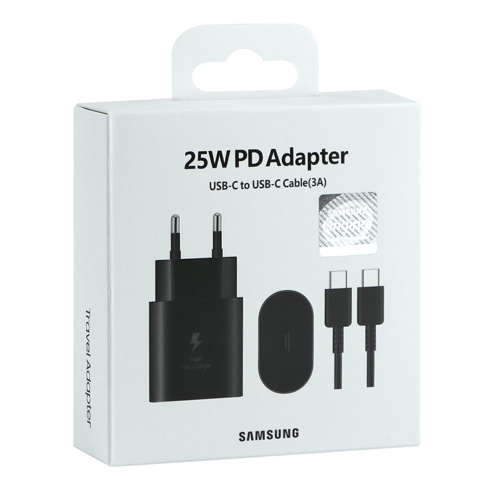 Мережевий Зарядний Пристрій Samsung 1USB-C PD/QC 25W+Type-C to Type-C 1:1 превью 2