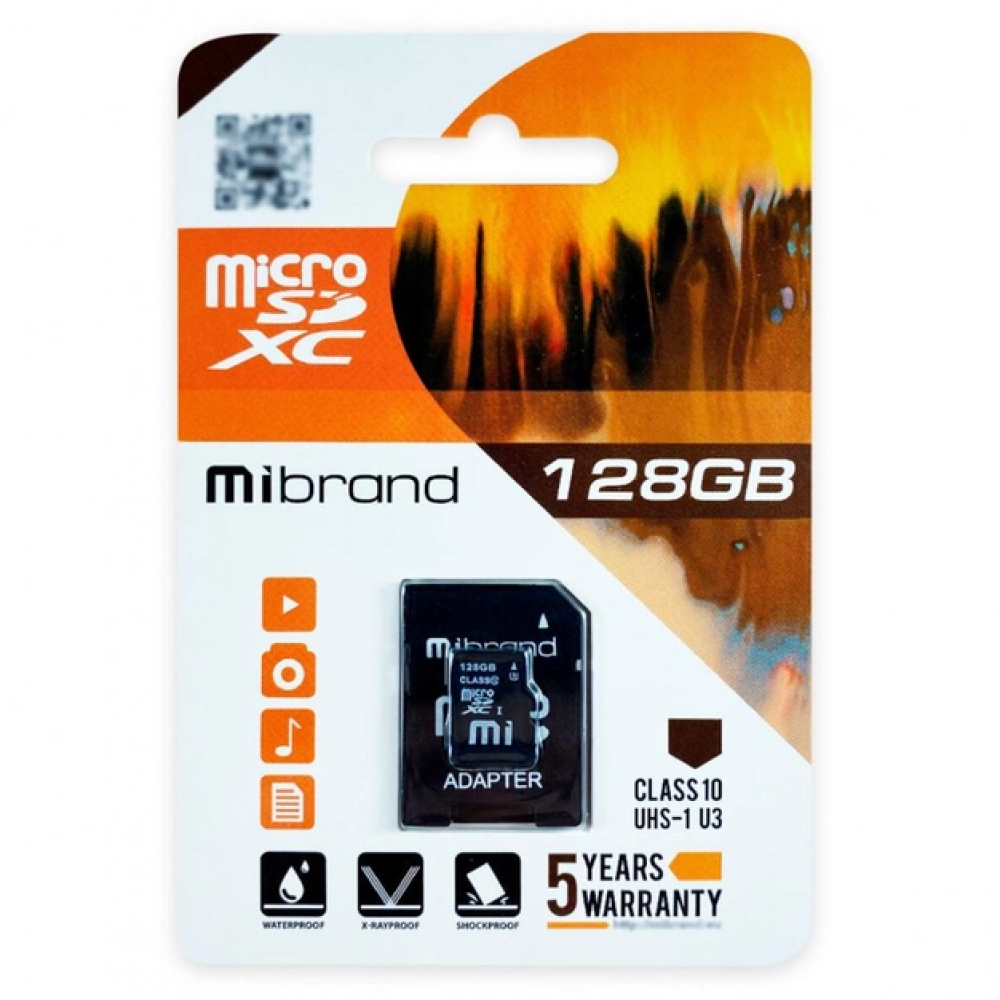Купить КАРТА ПАМЯТИ MIBRAND MICROSDXC 128GB UHS-1 U3 10 CLASS