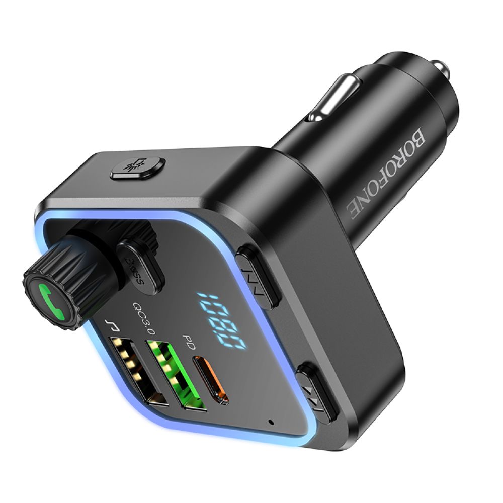 Купить МОДУЛЯТОР BOROFONE BC53 HIGHWAY PD20W+QC3.018W TOTAL 38W_4