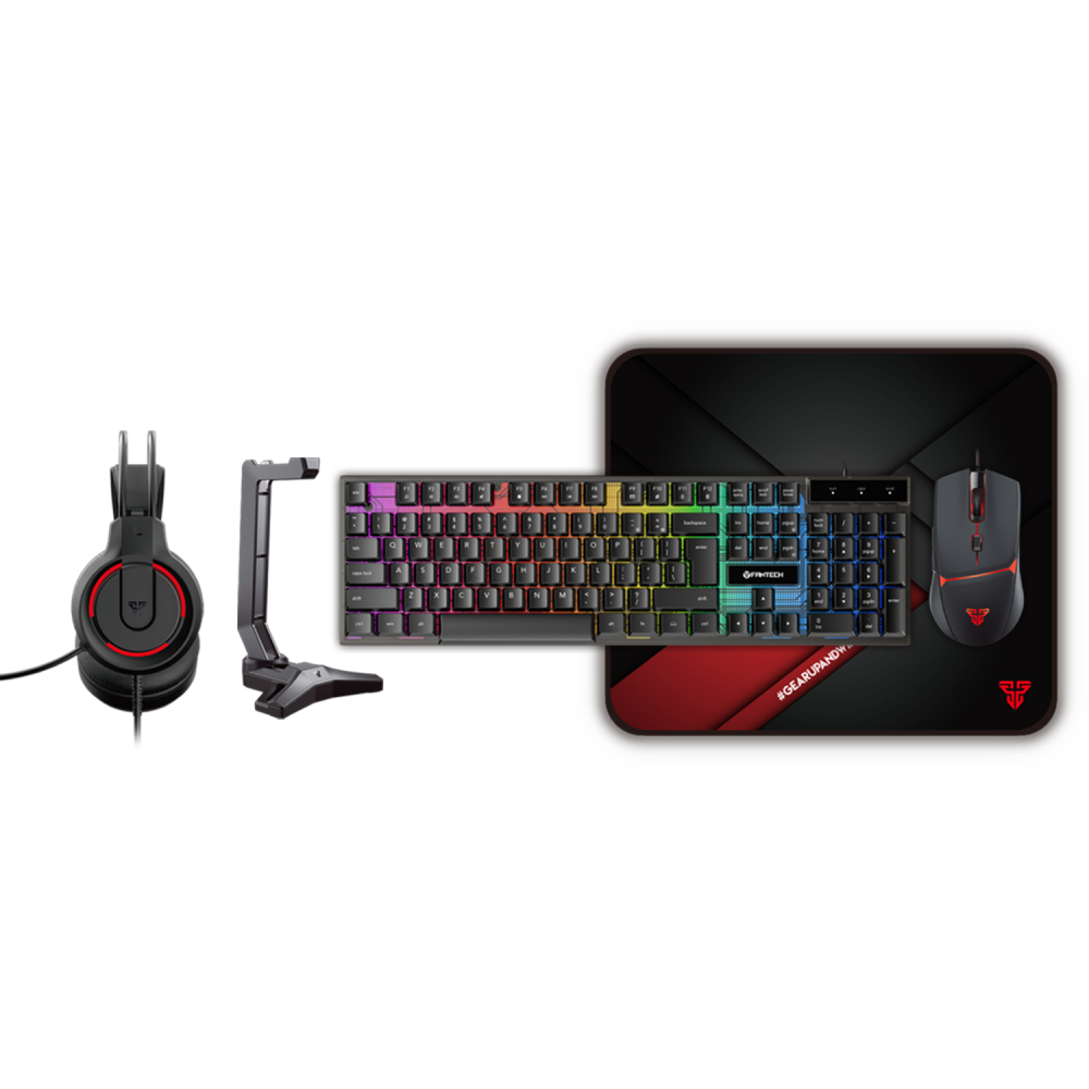 Купить ИГРОВОЙ КОМПЛЕКТ 5В1 FANTECH P51 (КЛАВИАТУРА, МЫШЬ, КОВРИК, НАУШНИКИ С ПОДСТАВКОЙ)