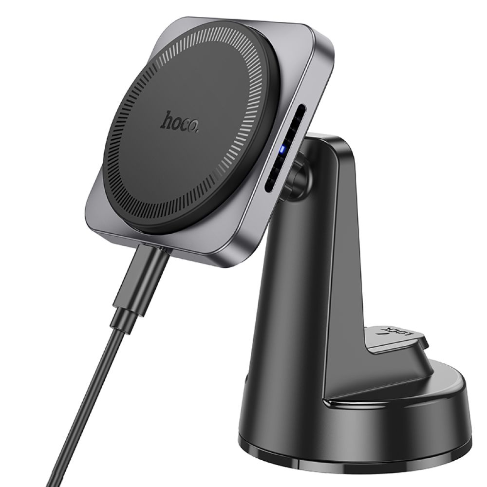 Автотримач Hoco HW16 Magnetic Wireless 15W превью 2