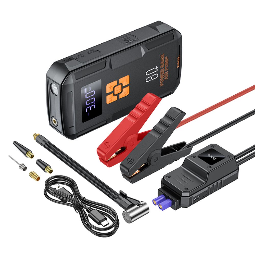 Купить УНИВЕРСАЛЬНАЯ МОБИЛЬНАЯ БАТАРЕЯ HOCO QS2 AIR PUMP/JUMP STARTER/POWER BANK(8000MAH)_5