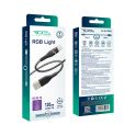 Купить USB RIDEA RC-RL15 RGB LIGHT TYPE-C 3A 1.2M