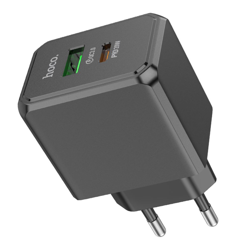 Купить СЕТЕВОЕ ЗАРЯДНОЕ УСТРОЙСТВО HOCO CS14A 1USB-C/1USB PD/QC 20W_3