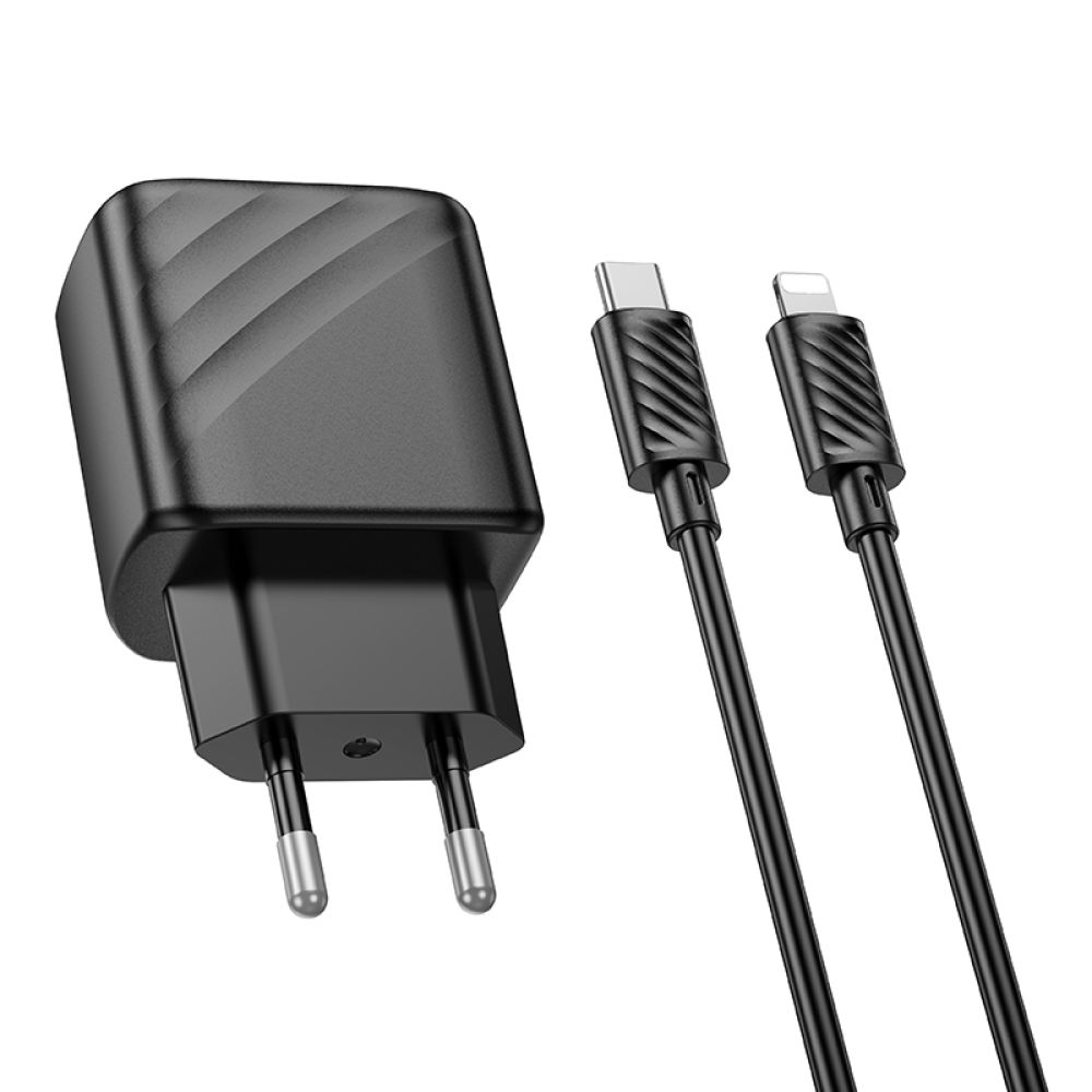 Купить СЕТЕВОЕ ЗАРЯДНОЕ УСТРОЙСТВО HOCO CS22A 1USB-C PD/QC 30W+TYPE-C TO LIGHTNING_5