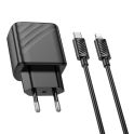Купить СЕТЕВОЕ ЗАРЯДНОЕ УСТРОЙСТВО HOCO CS22A 1USB-C PD/QC 30W+TYPE-C TO LIGHTNING_5