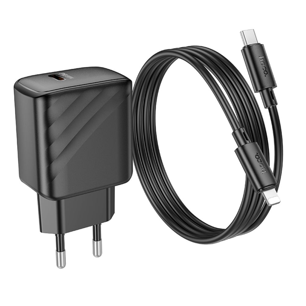Купить СЕТЕВОЕ ЗАРЯДНОЕ УСТРОЙСТВО HOCO CS22A 1USB-C PD/QC 30W+TYPE-C TO LIGHTNING_4