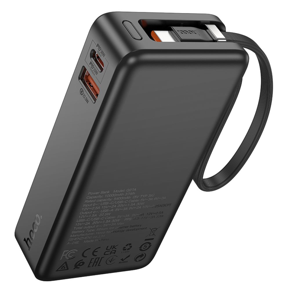 Купить POWER BANK HOCO Q27A JEWEL 33W WITH CABLE 10000MAH_6