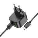 Купить СЕТЕВОЕ ЗАРЯДНОЕ УСТРОЙСТВО HOCO CS34A 2USB QC 18W+USB TO TYPE-C_5