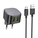 Купить СЕТЕВОЕ ЗАРЯДНОЕ УСТРОЙСТВО HOCO CS34A 2USB QC 18W+USB TO TYPE-C