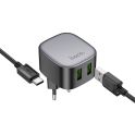 Купить СЕТЕВОЕ ЗАРЯДНОЕ УСТРОЙСТВО HOCO CS34A 2USB QC 18W+USB TO TYPE-C_2