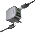 Купить СЕТЕВОЕ ЗАРЯДНОЕ УСТРОЙСТВО HOCO CS34A 2USB QC 18W+USB TO TYPE-C_4