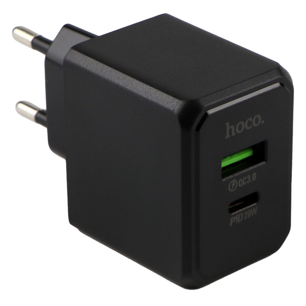 Купить СЕТЕВОЕ ЗАРЯДНОЕ УСТРОЙСТВО HOCO CS14A 1USB-C/1USB PD/QC 20W+TYPE-C TO LIGHTNING