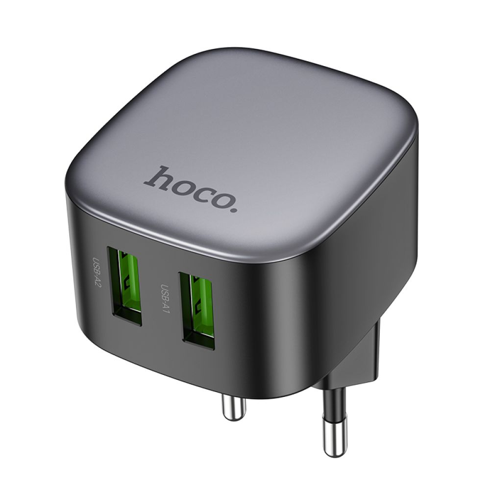 Купить СЕТЕВОЕ ЗАРЯДНОЕ УСТРОЙСТВО HOCO CS34A 2USB QC 18W_2