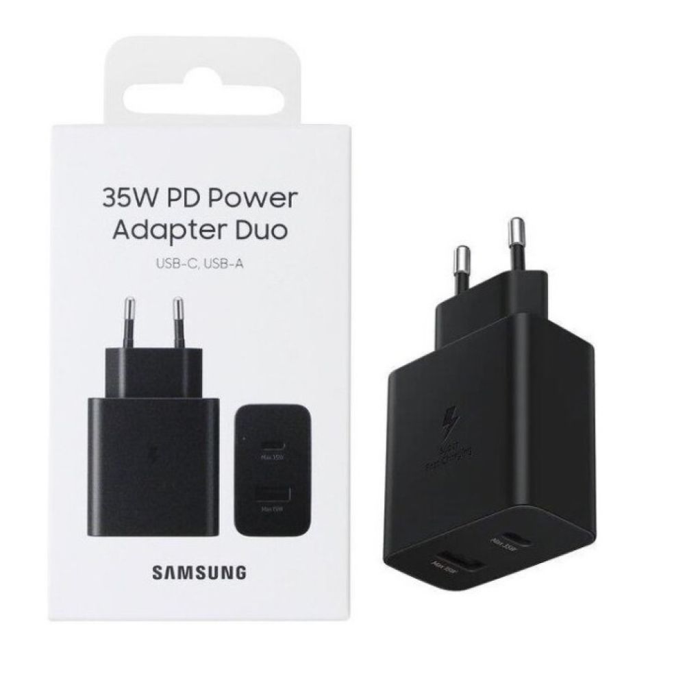 Мережевий Зарядний Пристрій Samsung 1USB/1USB-C PD/QC 35W 1:1 зображення 1