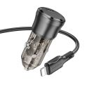 Купить АВТО ЗАРЯДНОЕ УСТРОЙСТВО BOROFONE BZ24 1USB-C QC/PD20W+TYPE-C TO LIGHTNING_4