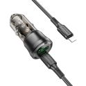 Купить АВТО ЗАРЯДНОЕ УСТРОЙСТВО BOROFONE BZ25 1USB/1USB-C QC/PD38W+TYPE-C TO LIGHTNING_5