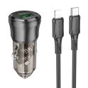 Купить АВТО ЗАРЯДНОЕ УСТРОЙСТВО BOROFONE BZ25 1USB/1USB-C QC/PD38W+TYPE-C TO LIGHTNING_1