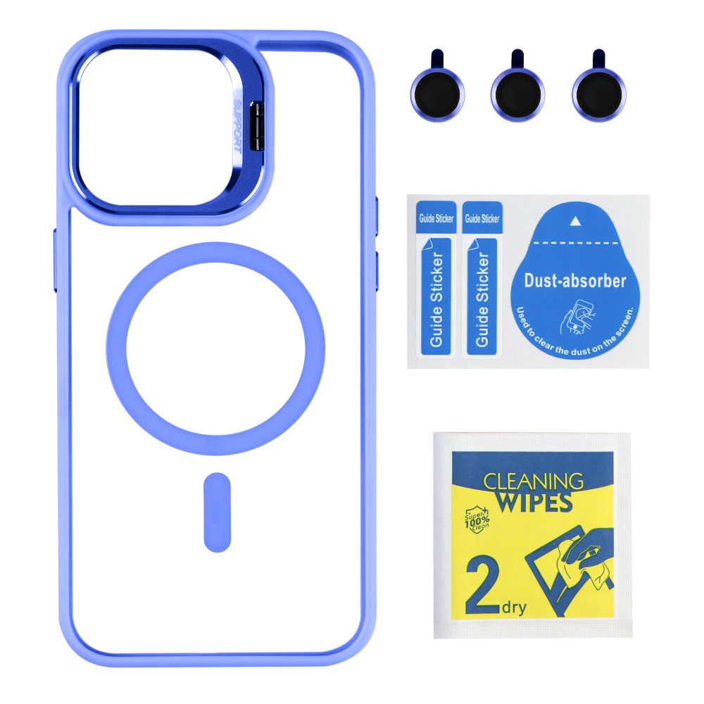Купить ЧЕХОЛ TPU+PC+METAL STAND CASE WITH MAGSAFE AND CAMERA LENSES ДЛЯ IPHONE 14 PRO MAX_2