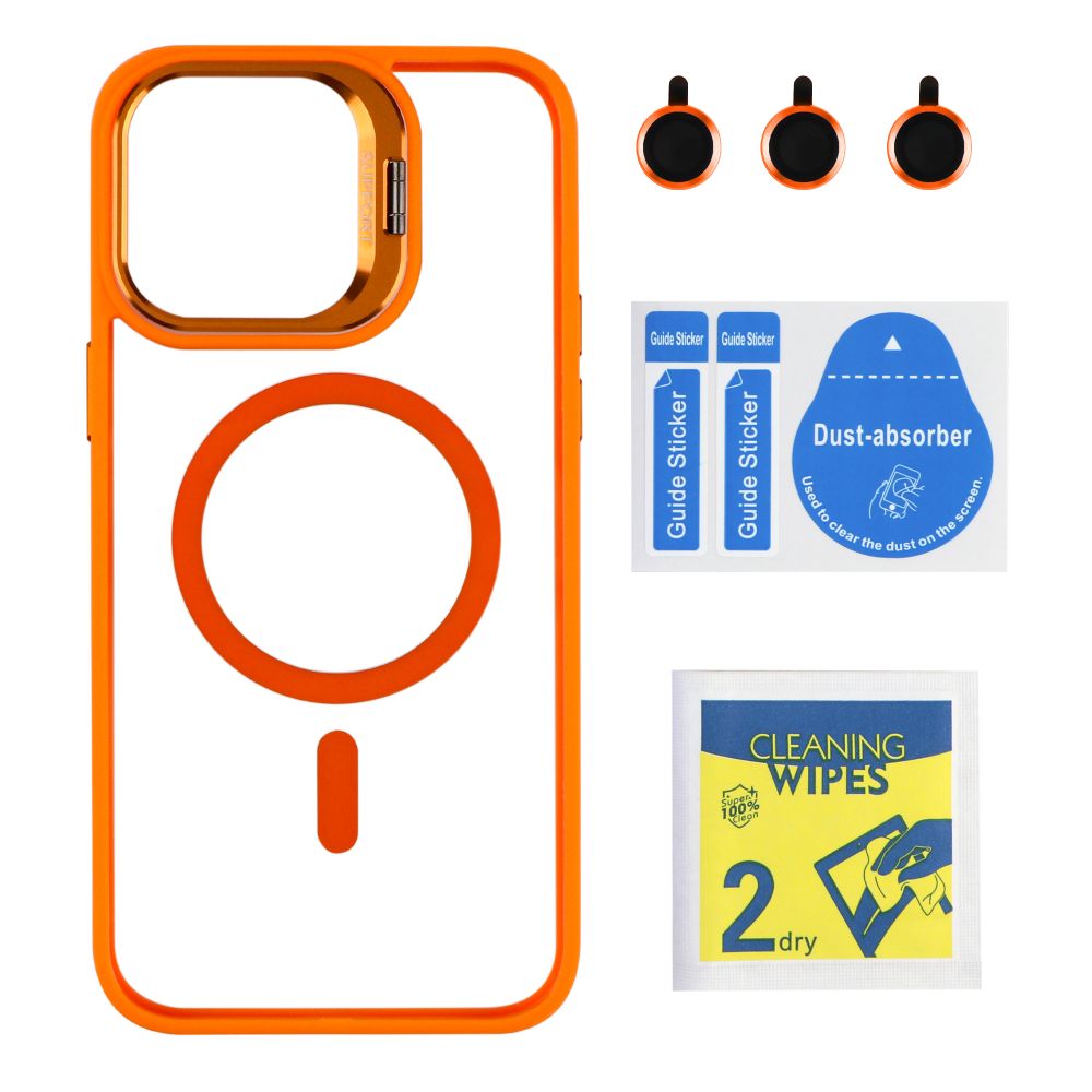 Купить ЧЕХОЛ TPU+PC+METAL STAND CASE WITH MAGSAFE AND CAMERA LENSES ДЛЯ IPHONE 14 PRO MAX_7