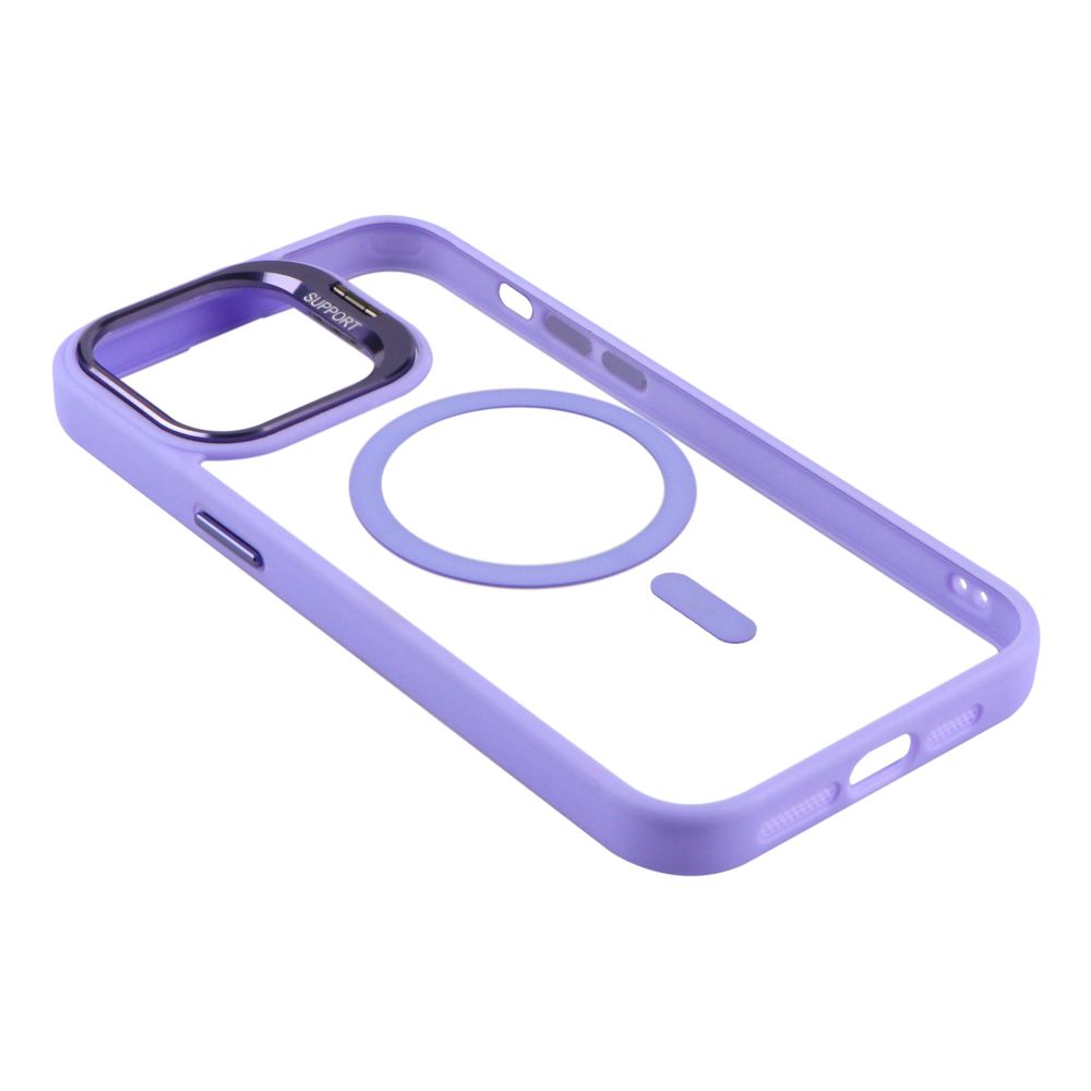 Купить ЧЕХОЛ TPU+PC+METAL STAND CASE WITH MAGSAFE AND CAMERA LENSES ДЛЯ IPHONE 14 PRO MAX_12
