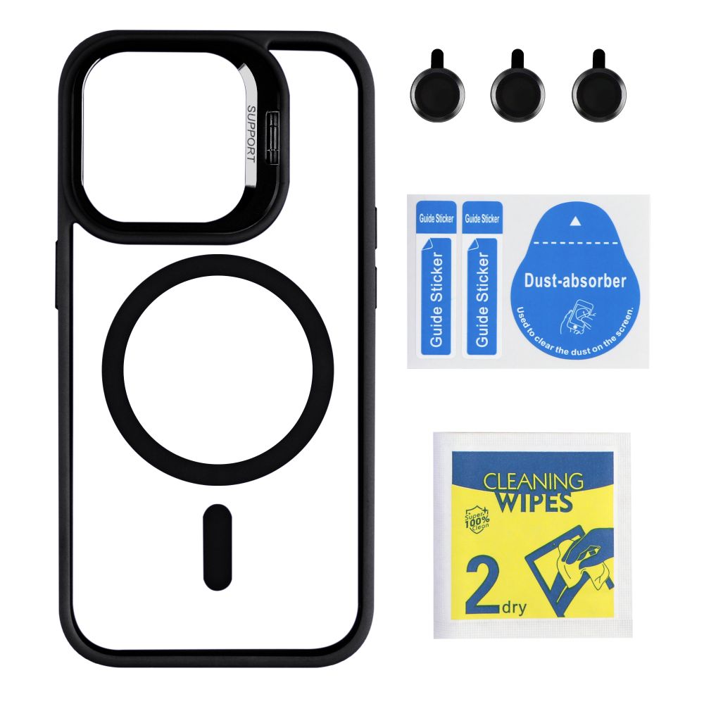 Купить ЧЕХОЛ TPU+PC+METAL STAND CASE WITH MAGSAFE AND CAMERA LENSES ДЛЯ IPHONE 14 PRO_1