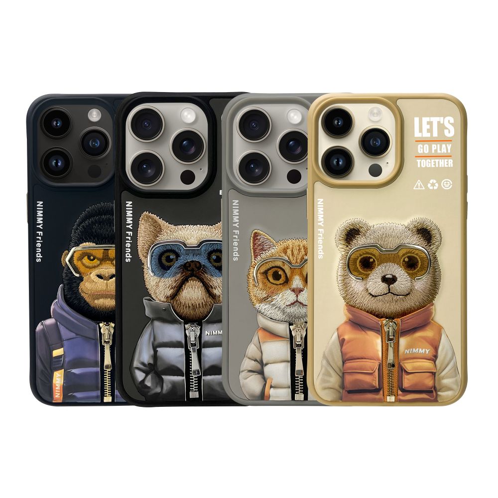 Купить ЧЕХОЛ TPU+PC NIMMY 3D WITH METAL BUTTONS ДЛЯ IPHONE 15 PRO