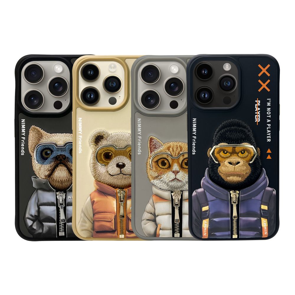 Купить ЧЕХОЛ TPU+PC NIMMY 3D WITH METAL BUTTONS ДЛЯ IPHONE 15 PRO MAX