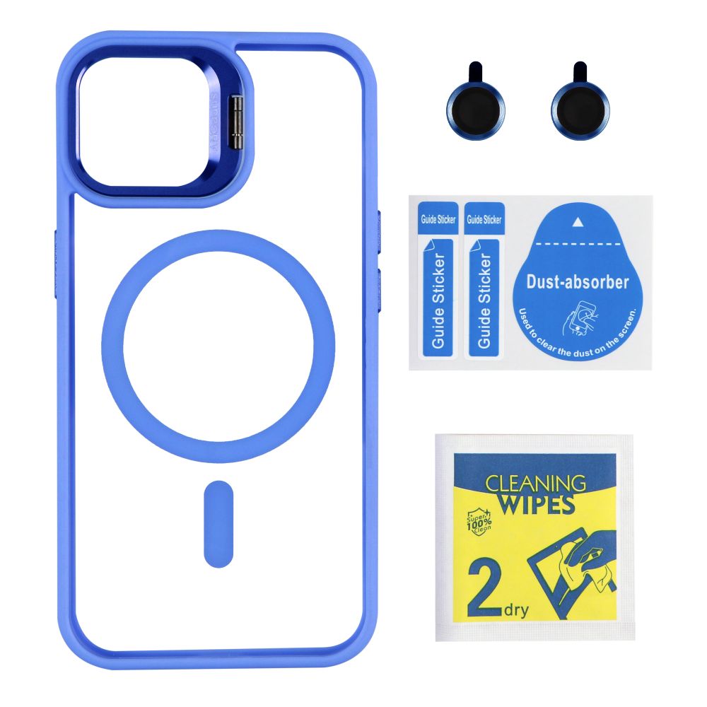 Купить ЧЕХОЛ TPU+PC+METAL STAND CASE WITH MAGSAFE AND CAMERA LENSES ДЛЯ IPHONE 15_2