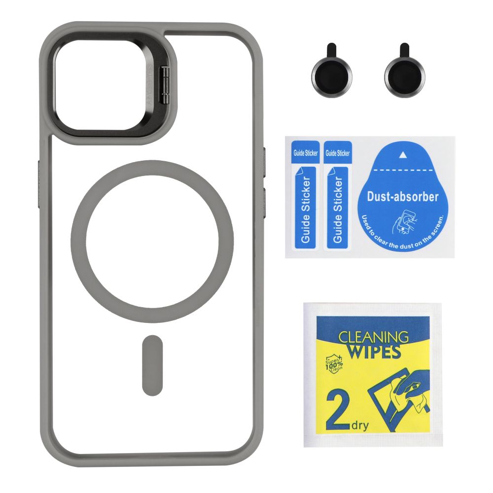 Купить ЧЕХОЛ TPU+PC+METAL STAND CASE WITH MAGSAFE AND CAMERA LENSES ДЛЯ IPHONE 15_6