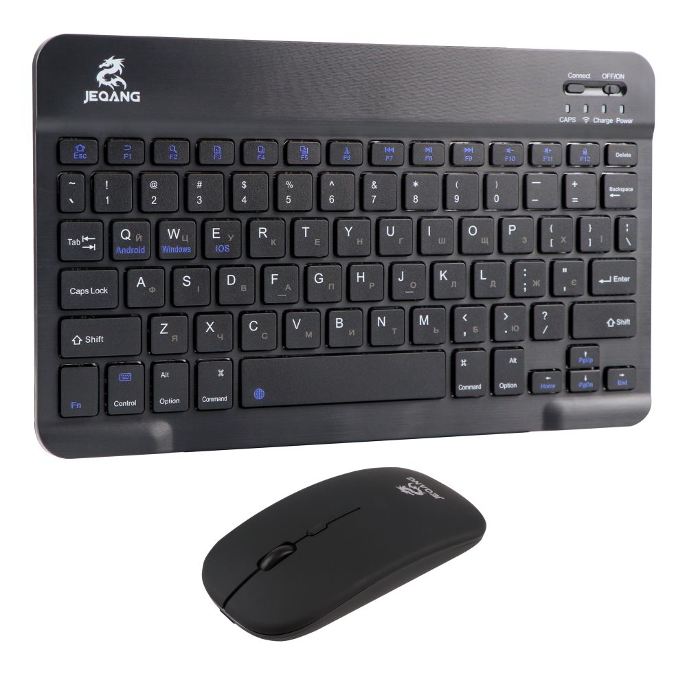 Купить БЕСПРОВОДНАЯ КЛАВИАТУРА И МЫШЬ JEQANG JB-986 BT KEYBOARD+MOUSE+BRACKET_4