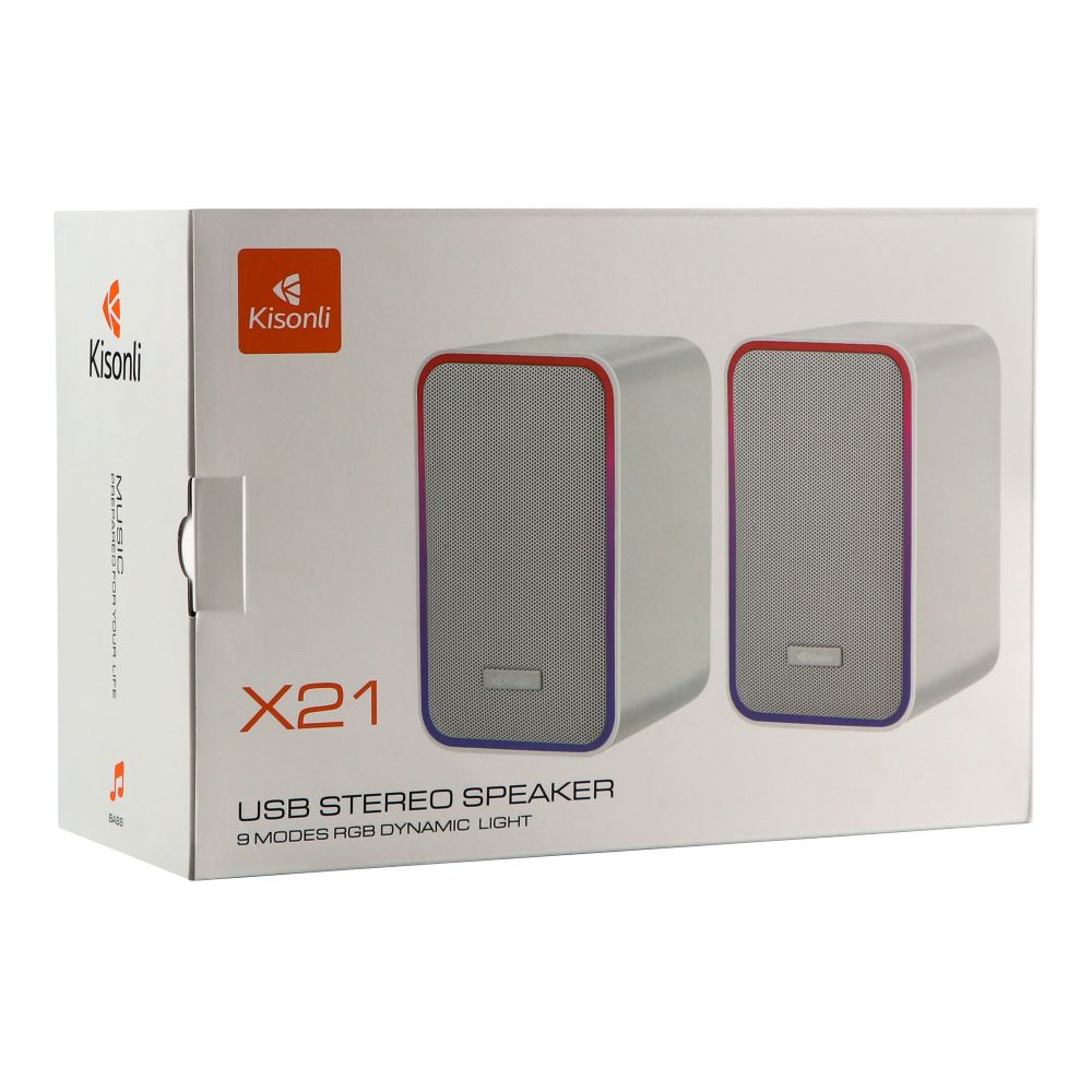 Купить КОМПЬЮТЕРНЫЕ КОЛОНКИ KISONLI X21 RGB USB BT_4