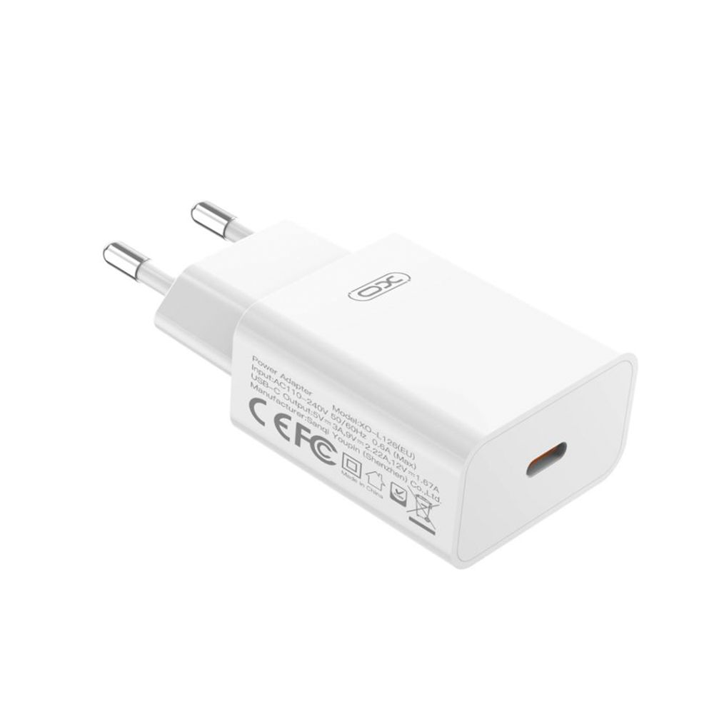 Купить СЕТЕВОЕ ЗАРЯДНОЕ УСТРОЙСТВО XO L126 1USB-C PD/QC 20W+TYPE-C TO LIGHTNING_3