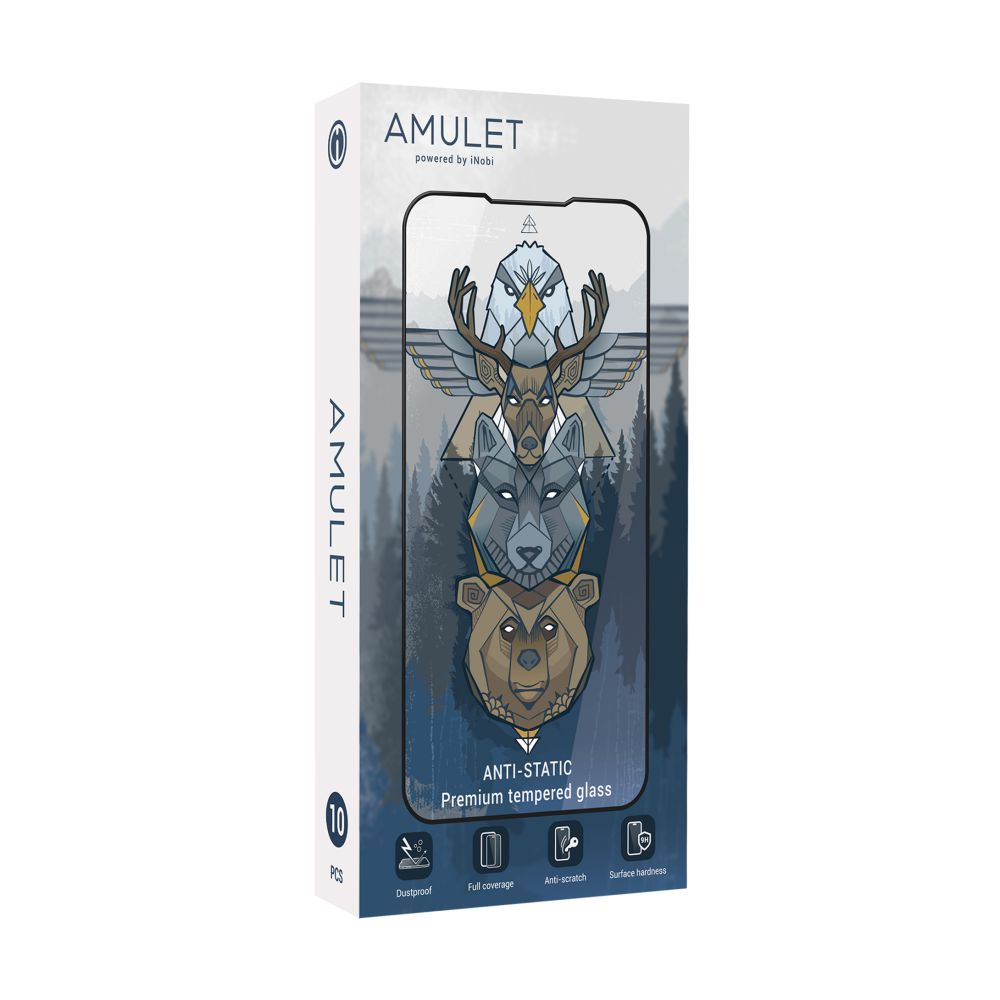 Купить BOX 10 ШТ ЗАЩИТНОЕ СТЕКЛО AMULET 2.5D HD ANTISTATIC FOR IPHONE 12 PRO MAX