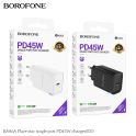 Купить СЕТЕВОЕ ЗАРЯДНОЕ УСТРОЙСТВО BOROFONE BA86A 1USB-C PD/QC 45W
